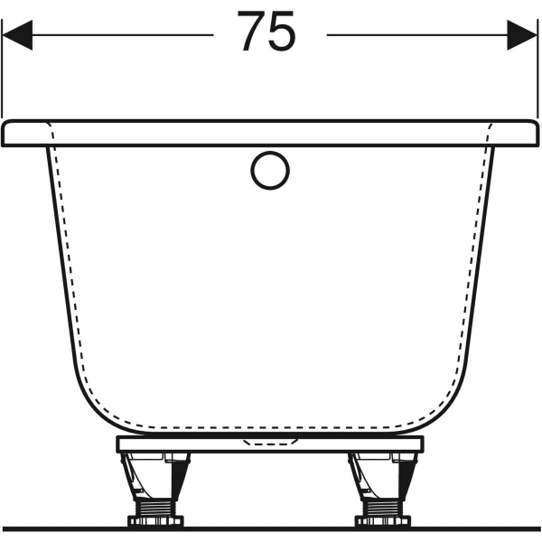 GEBERIT Perfect wanna prostokątna 170x75cm 554.073.01.1