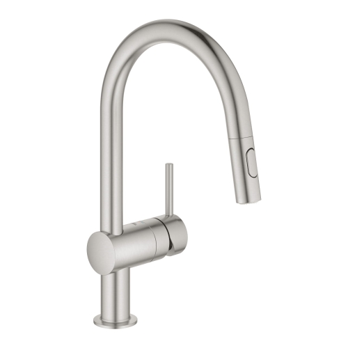 GROHE Minta bateria zlewozmywakowa z wyciąganą wylewką, stal nierdzewna 32321DC2