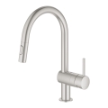 GROHE Minta bateria zlewozmywakowa z wyciąganą wylewką, stal nierdzewna 32321DC2