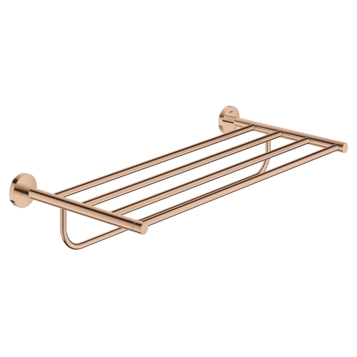 GROHE Essentials półka z wieszakiem na ręczniki, miedziany błyszczący - warm sunset 40800DA1