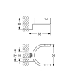 GROHE Selection wieszak podwójny, grafitowy szczotkowany - brushed hard graphite 41049AL0