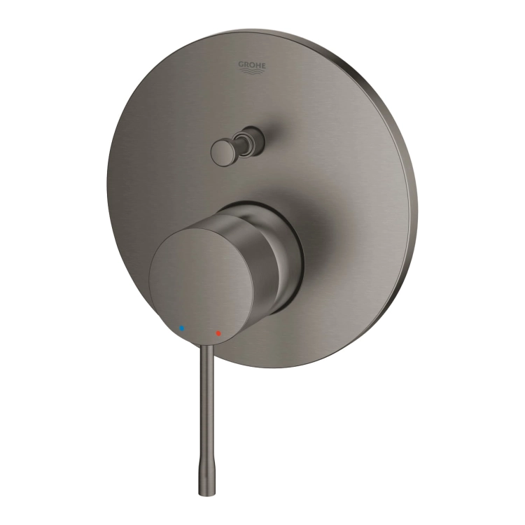 GROHE Essence bateria wannowo-prysznicowa podtynkowa, element zewnętrzny, grafitowy szczotkowany - brushed hard graphite 24167AL1