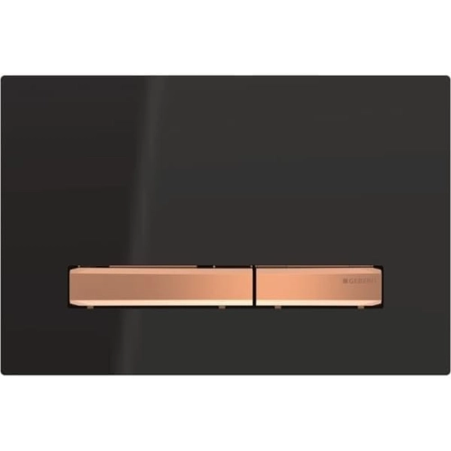 GEBERIT Sigma50 przycisk uruchamiający do spłuczek UP320, czarny połysk/różowe złoto 115.670.DW.2