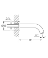 GROHE Atrio wylewka wannowa L-171 mm, miedziany błyszczący - warm sunset 13487DA0
