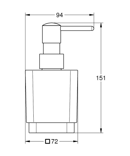 GROHE Selection Cube dozownik, chrom 40805000