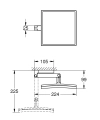 GROHE Selection Cube lusterko kosmetyczne, chrom 40808000