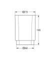 GROHE Selection Cube szklanka 40783000