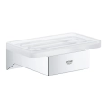 GROHE Selection Cube mydelniczka 40806000, widok z uchwytem - zamawiany osobno