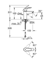 GROHE Eurosmart bateria umywalkowa, rozmiar S, bez korka, matte black 324672433