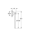 GROHE Essentials wieszak na ręcznik, matte black 1024612430