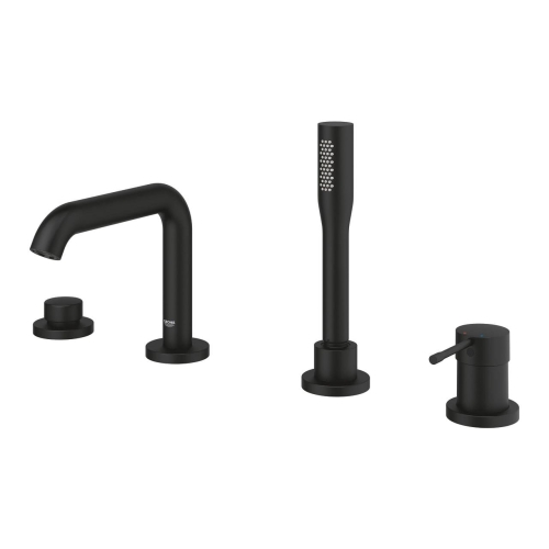 GROHE Essence bateria wannowa 4-otw, phantom black 25251KF1