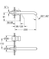 GROHE Essence New bateria umywalkowa podtynkowa L-size, element zewnętrzny, phantom black 29193KF1