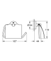 GROHE Essentials uchwyt na papier toaletowy, matte black 1024652430