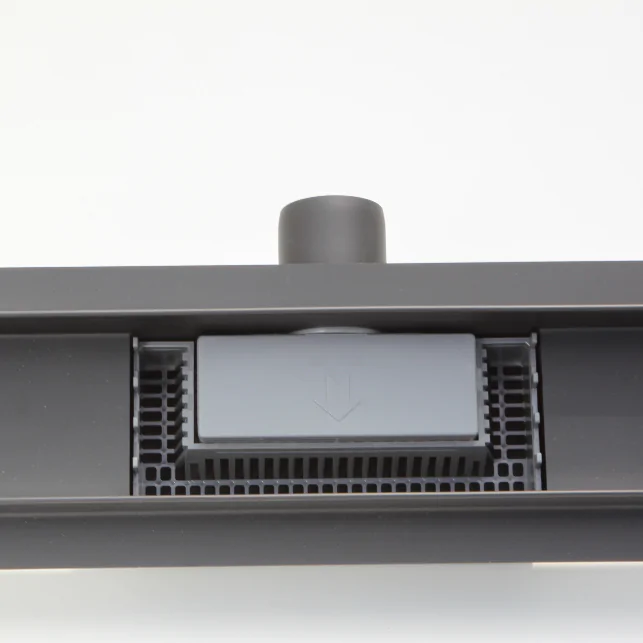 Balneo G-Drain Next Double Dark odpływ liniowy 60 cm, ruszt czarne szkło GD-DD-60