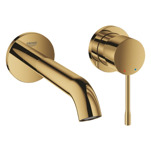 GROHE Essence New M-size bateria umywalkowa podtynkowa element zewnętrzny, złoty połysk - cool sunrise 29192GL1