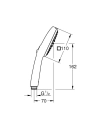 GROHE Tempesta Cube 110 rączka prysznicowa, 2-strumienie, matte black 269022433