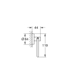 GROHE Essentials uchwyt na papier toaletowy, matte black 1024722430