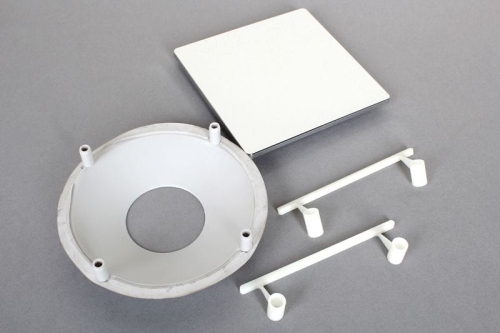 Sanplast Adapter kwadratowy z pokrywką do brodzika, kolor biały 660-C1575-10-000-00