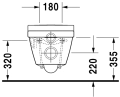 Duravit 2nd Floor miska podwieszana 54x37cm, 2220090000