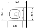 Duravit 2nd Floor miska podwieszana 54x37cm 2220090000