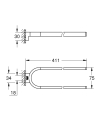 GROHE Selection wieszak na ręcznik nieobrotowy, miedziany błyszczący - warm sunset 41059DA0