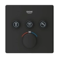 GROHE Grohtherm Cube SmartControl bateria termostatyczna do obsługii 3 wyjść, element zewnętrzny,  phantom black 102167KF00