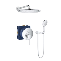 GROHE Essence zestaw prysznicowy podtynkowy z deszczownicą 310mm, chrom, 24058001-17