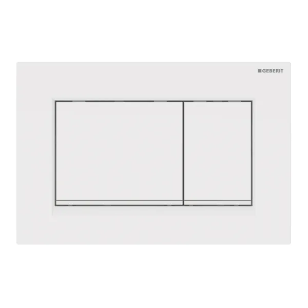 GEBERIT Sigma 30 przycisk spłukujący biały połysk/biały połysk/biały mat 115.883.11.1