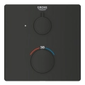 GROHE Grohtherm bateria podtynkowa termostatyczna do obsługi jednego wyjścia, element zewnętrzny, matte black 1022152430