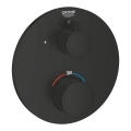 GROHE Grohtherm bateria podtynkowa termostatyczna do obsługi jednego wyjścia, element zewnętrzny, matte black 1022122430