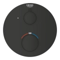 GROHE Grohtherm bateria podtynkowa termostatyczna do obsługi jednego wyjścia, element zewnętrzny, matte black 1022122430