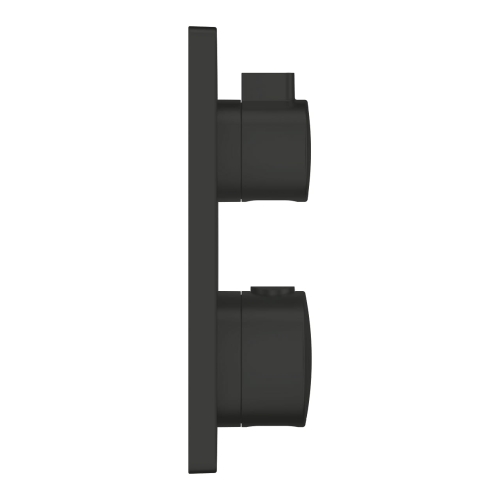 GROHE Grohtherm wannowa bateria podtynkowa termostatyczna do obsługi dwóch wyjść, element zewnętrzny, matte black 1022112430