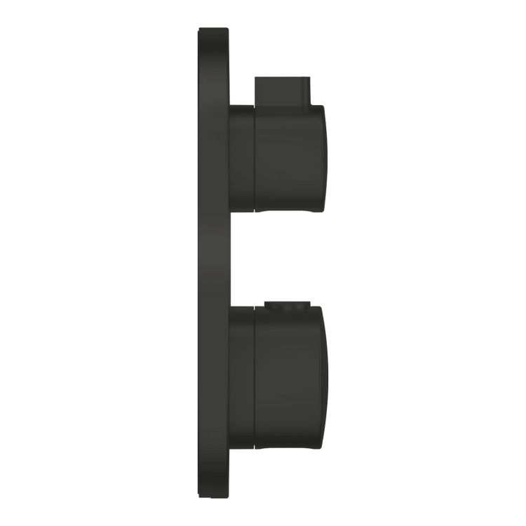 GROHE Grohtherm wannowa bateria podtynkowa termostatyczna do obsługi dwóch wyjść, element zewnętrzny, matte black 1022102430