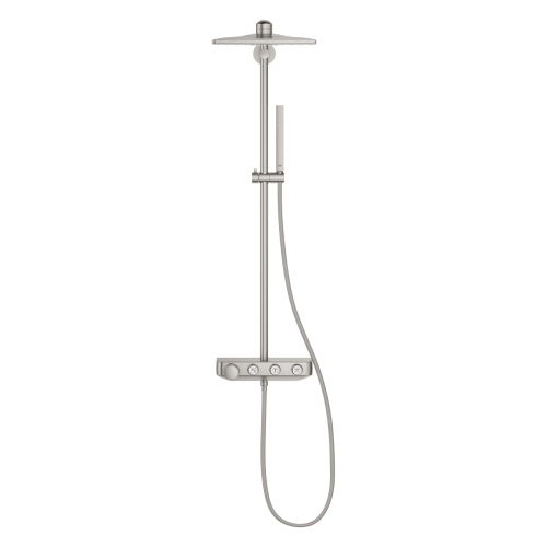 GROHE Grohtherm Euphoria SmartControl System 310 Cube Duo komplet prysznicowy z termostatem do montażu ściennego stal szczotkowana 26508DC0