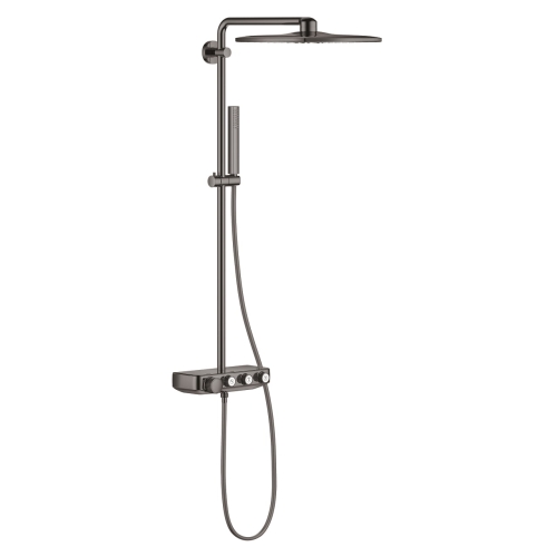 GROHE Grohtherm Euphoria SmartControl System 310 Cube Duo komplet prysznicowy z termostatem do montażu ściennego, hard graphite 26508A00