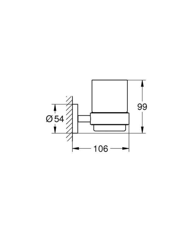 GROHE Essentials szklanka z uchwytem, matte black 1022562430-tech.jpg