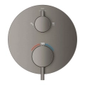 GROHE Atrio termostatyczna bateria do obsługi dwóch odbiorników, element zewnętrzny, szczotkowany grafit - brushed hard graphite 24358AL0