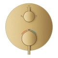 GROHE Atrio termostatyczna bateria prysznicowa do obsługi dwóch odbiorników, element zewnętrzny, brushed cool sunrise 24358GN0