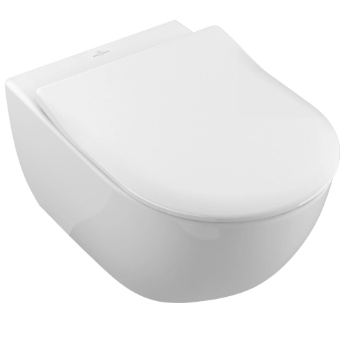 Villeroy&Boch Subway 2.0 DirectFlush miska podwieszana 56,5x37,5 cm z deską wolnoopadającą Slim Seat 5614R201