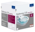 Villeroy&Boch Subway 2.0 DirectFlush miska podwieszana 56,5x37,5 cm z deską wolnoopadającą Slim Seat 5614R201