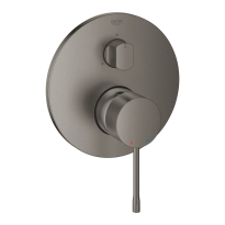 GROHE Essence podtynkowa 3-drożna, element zewnętrzny, szczotkowany grafit - brushed hard graphite 24169AL1
