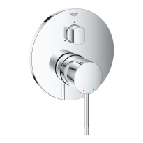GROHE Essence Professional bateria wannowo-prysznicowa 3-drożna, element zewnętrzny, chrom 24169001