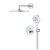 GROHE Essence zestaw prysznicowy podtynkowy z deszczownicą 310m, ramię ścienne 422mm, chrom 25287000