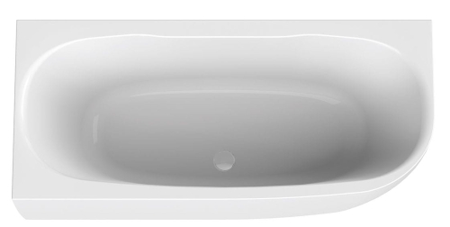 SANPLAST Luxo wanna narożna przyścienna 180x80cm, WALse-kpl-mb-LUXO 80x180+STW- Npbiew, 632-370-1220-01-010Np