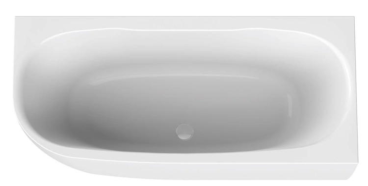 SANPLAST Luxo wanna narożna przyścienna 180x80cm, WAPse-kpl-mb-LUXO 80x180+STW- Npbiew, 632-370-1250-01-010Np