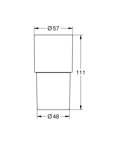 GROHE Atrio szklanka 40882000