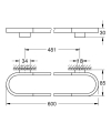GROHE Selection wieszak na ręcznik kąpielowy 60 cm, chrom 41056000