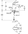 GROHE Euroeco bateria umywalkowa, chrom 32734001