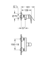 GROHE Euroeco bateria prysznicowa ścienna, chrom 32740001