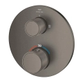 GROHE Atrio Private Collection termostatyczna bateria do obsługi dwóch odbiorników, element zewnętrzny, szczotkowany grafit - brushed hard graphite 24396AL0
